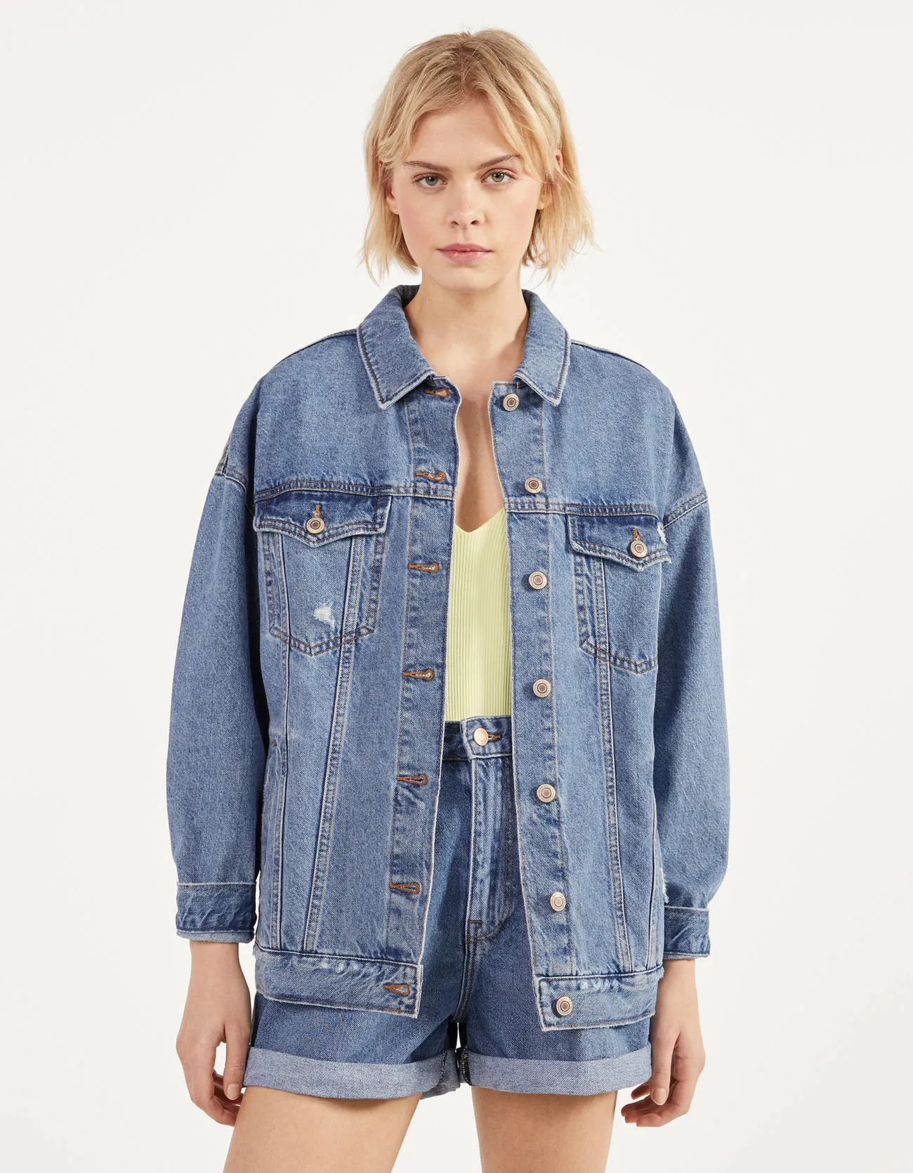 Oversize-Jeansjacke